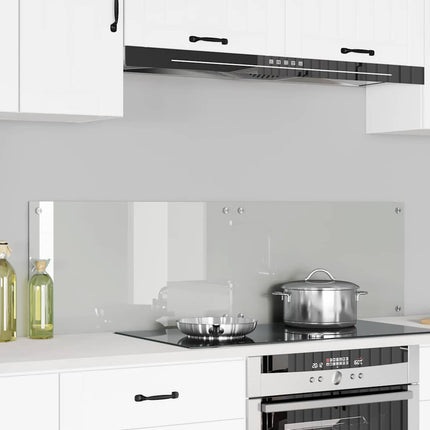 Køkkenbacksplash 2 stk. Transparent 70 x 40 cm hærdet glas
