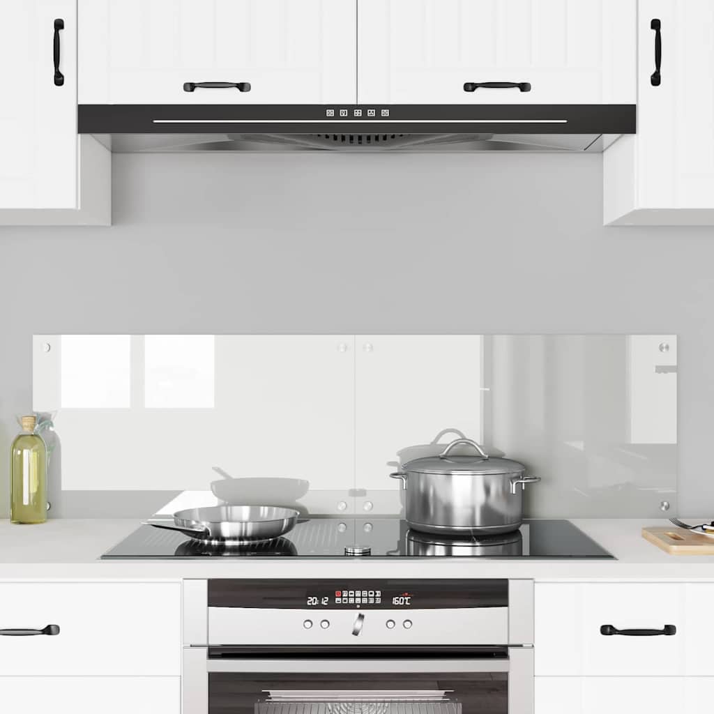 Køkkenbacksplash 2 pcs Transparent 70 x 40 cm hærdet glas