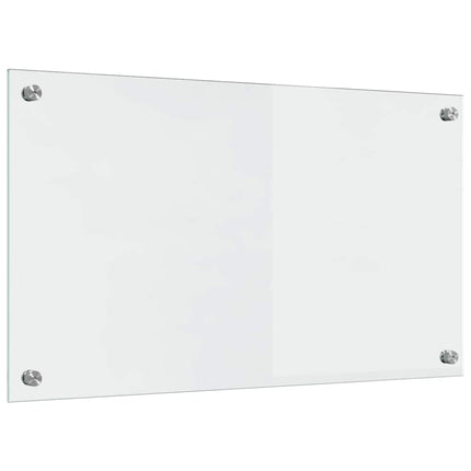 Køkkenbacksplash 2 stk. Transparent 70 x 40 cm hærdet glas