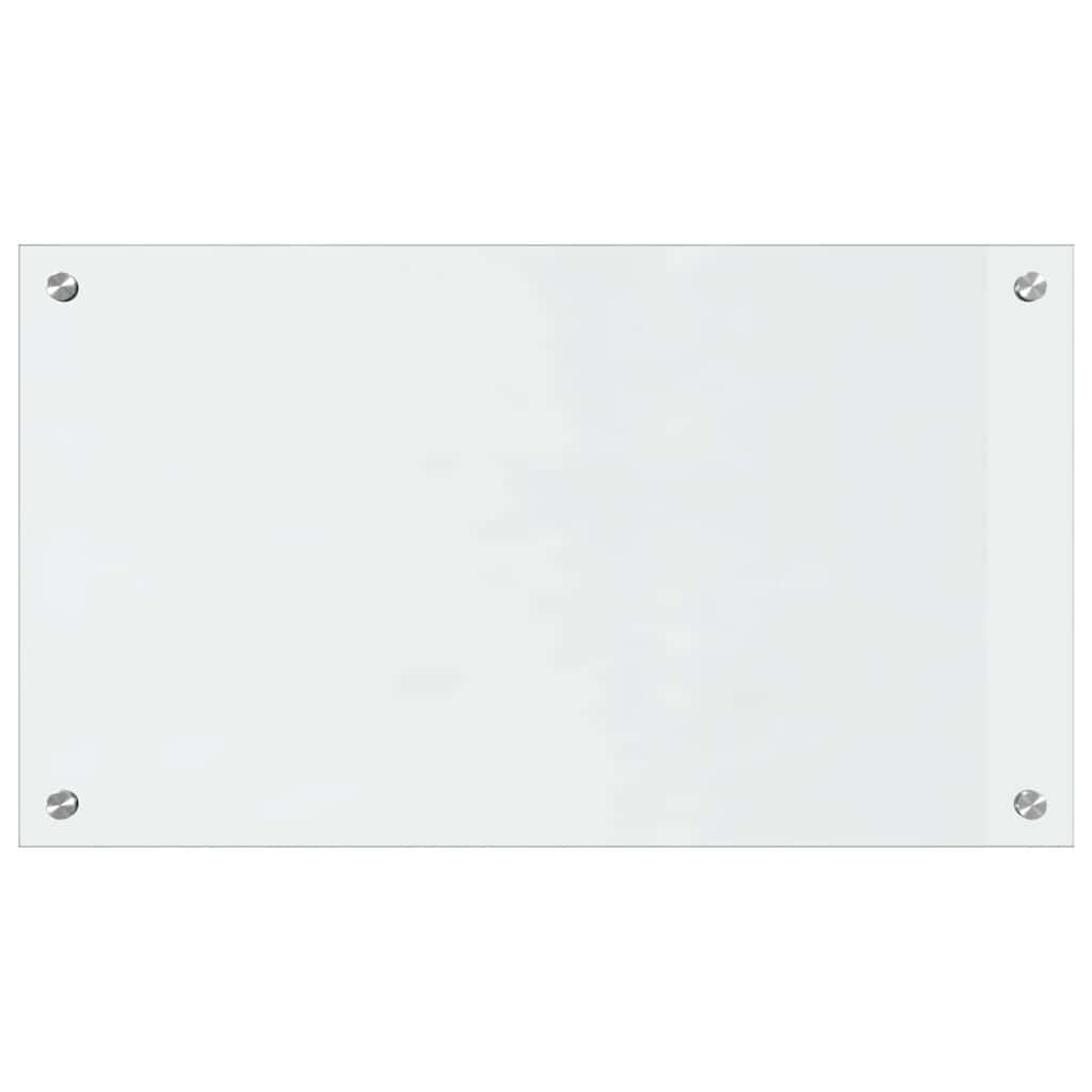 Køkkenbacksplash 2 pcs Transparent 70 x 40 cm hærdet glas