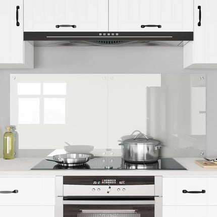 Køkkenbacksplash 2 stk. Transparent 70 x 60 cm hærdet glas