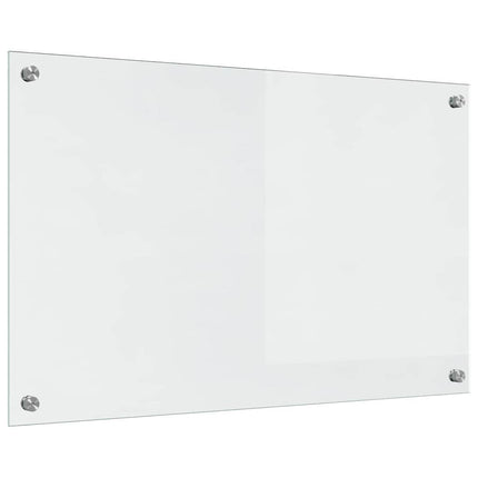 Køkkenbacksplash 2 stk. Transparent 80 x 50 cm hærdet glas