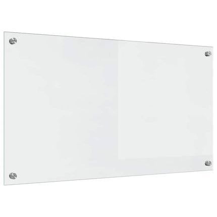 Køkkenbacksplash 2 stk. Transparent 90 x 50 cm hærdet glas