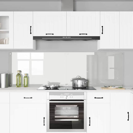Køkkenbacksplash 2 stk. Transparent 100 x 60 cm hærdet glas