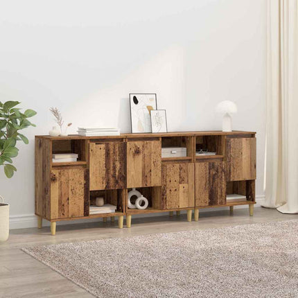 Sideboards 3 stk. Gammelt træ 60 x 35 x 70 cm Konstrueret træ