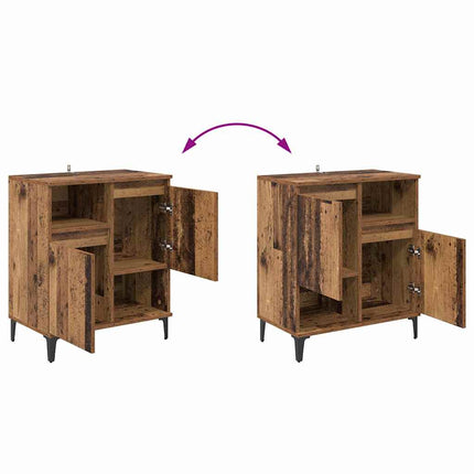Sideboards 3 stk. Gammelt træ 60 x 35 x 70 cm Konstrueret træ