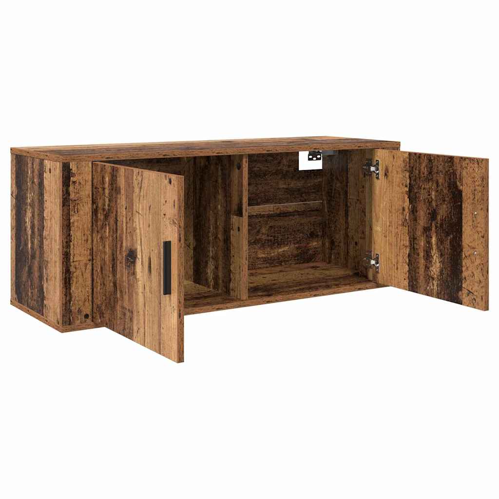 Væghængt TV-skab sæt 3 pcs Gammelt træ 100 x 34,5 x 40 cm