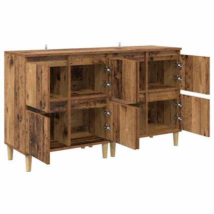 Sideboards 2 pcs Gammelt træ 60 x 35 x 70 cm Konstrueret træ