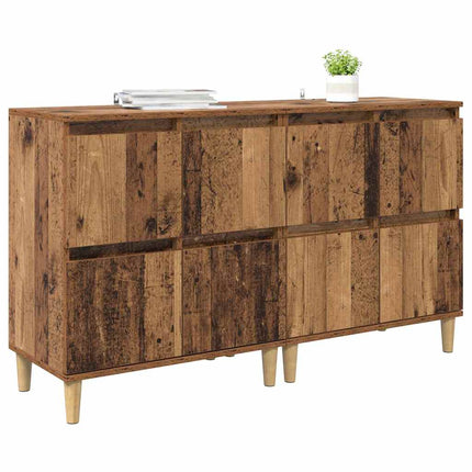Sideboards 2 pcs Gammelt træ 60 x 35 x 70 cm Konstrueret træ