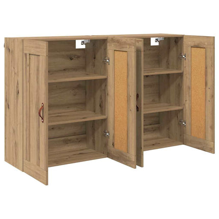 Væghængt skab 2 pcs Artisan Egetræ 69,5 x 34 x 90 cm