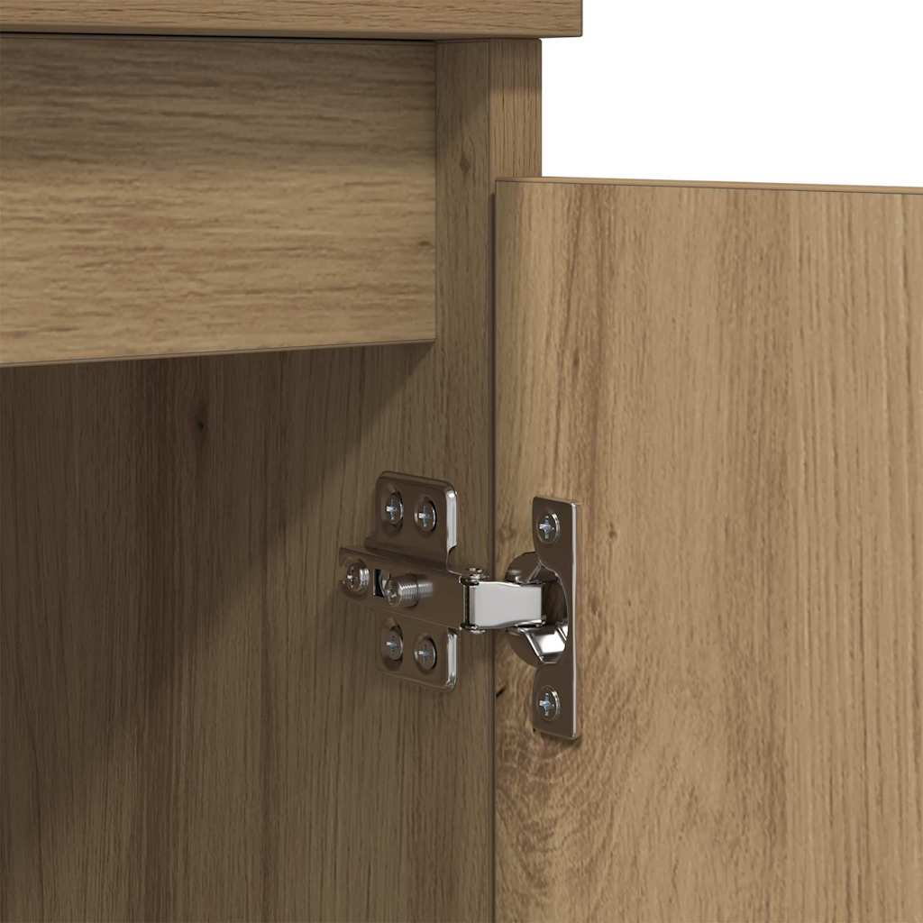 Sideboards 3 pcs Artisan Egetræ 60 x 35 x 70 cm Konstrueret træ