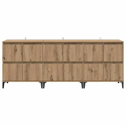 Sideboards 3 stk. Artisan Egetræ 60 x 35 x 70 cm