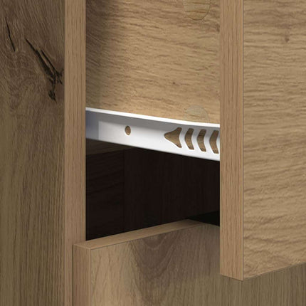 Sideboards 2 pcs Artisan Egetræ 60 x 30 x 70 cm Konstrueret træ