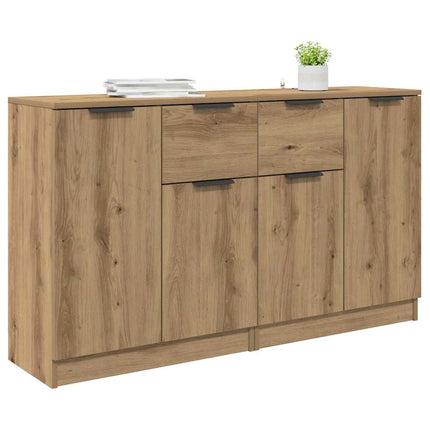Sideboards 2 pcs Artisan Egetræ 60 x 30 x 70 cm Konstrueret træ