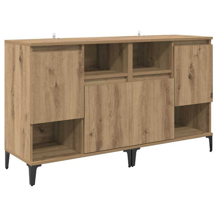 Sideboards 2 pcs Artisan Egetræ 60 x 35 x 70 cm Konstrueret træ