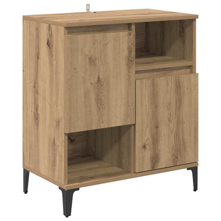 Sideboards 2 pcs Artisan Egetræ 60 x 35 x 70 cm Konstrueret træ