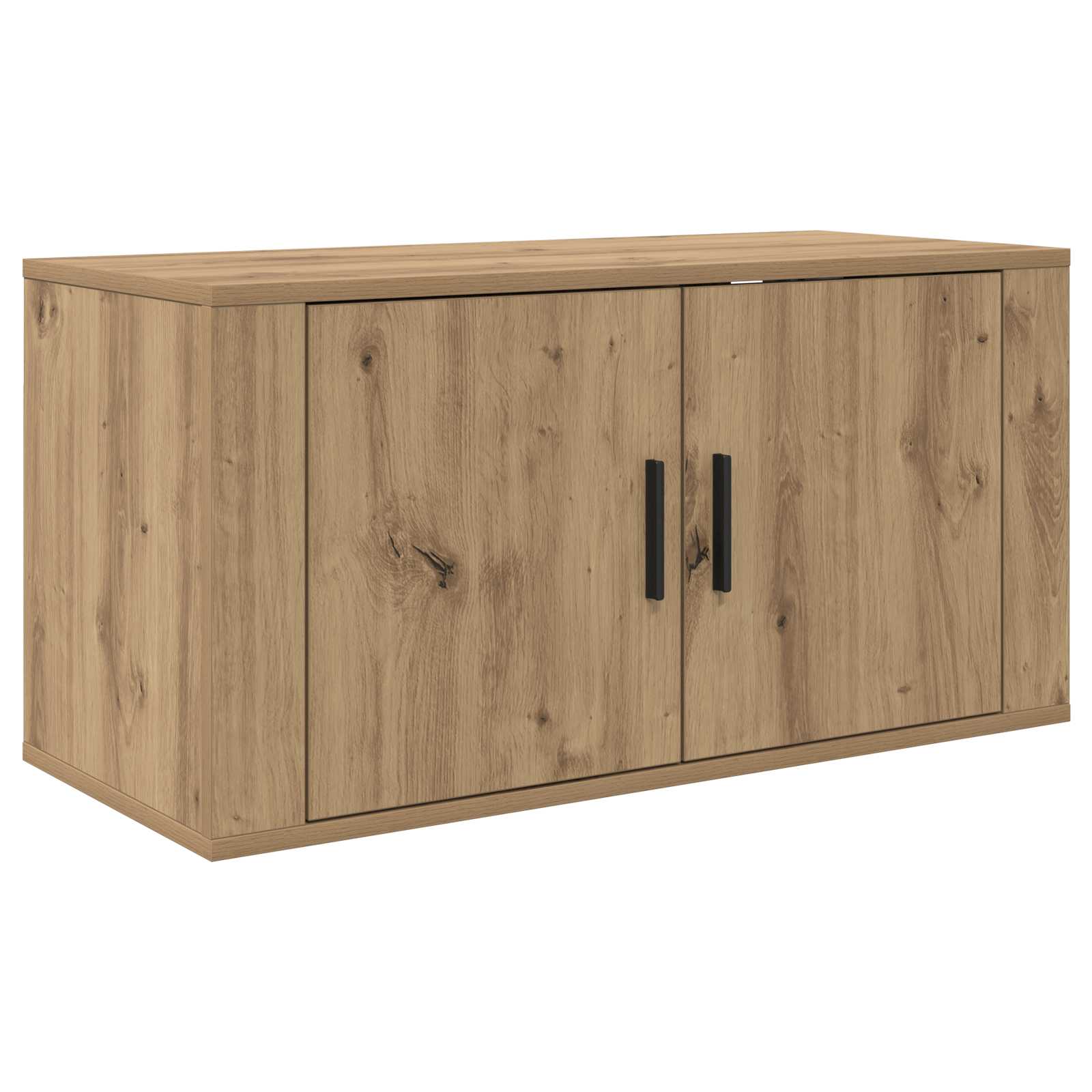 Væghængt TV-skab sæt 2 pcs Artisan Egetræ 80 x 34,5 x 40 cm