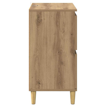 Sideboards 2 pcs Artisan Egetræ 60 x 35 x 70 cm Konstrueret træ