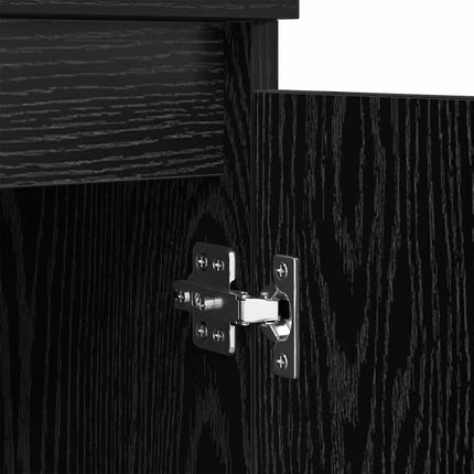 Sideboards 2 pcs Sort eg 60 x 35 x 70 cm Konstrueret træ