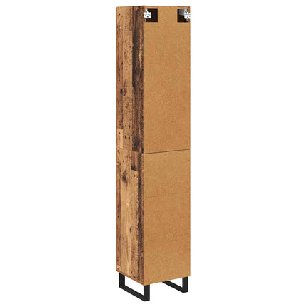 Highboard Gammelt træ 34,5 x 34 x 180 cm Konstrueret træ