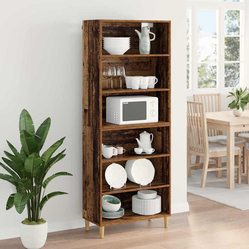 Highboard Gammelt træ 69,5 x 32,5 x 180 cm Konstrueret træ