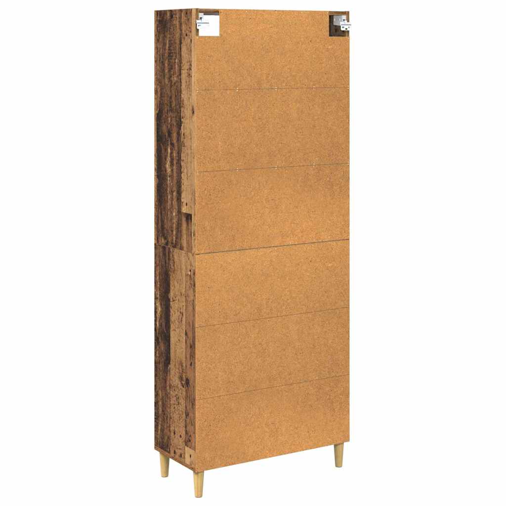 Highboard Gammelt træ 69,5 x 32,5 x 180 cm Konstrueret træ