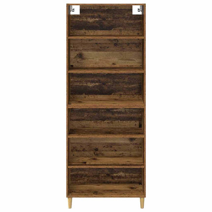 Highboard Gammelt træ 69,5 x 32,5 x 180 cm Konstrueret træ