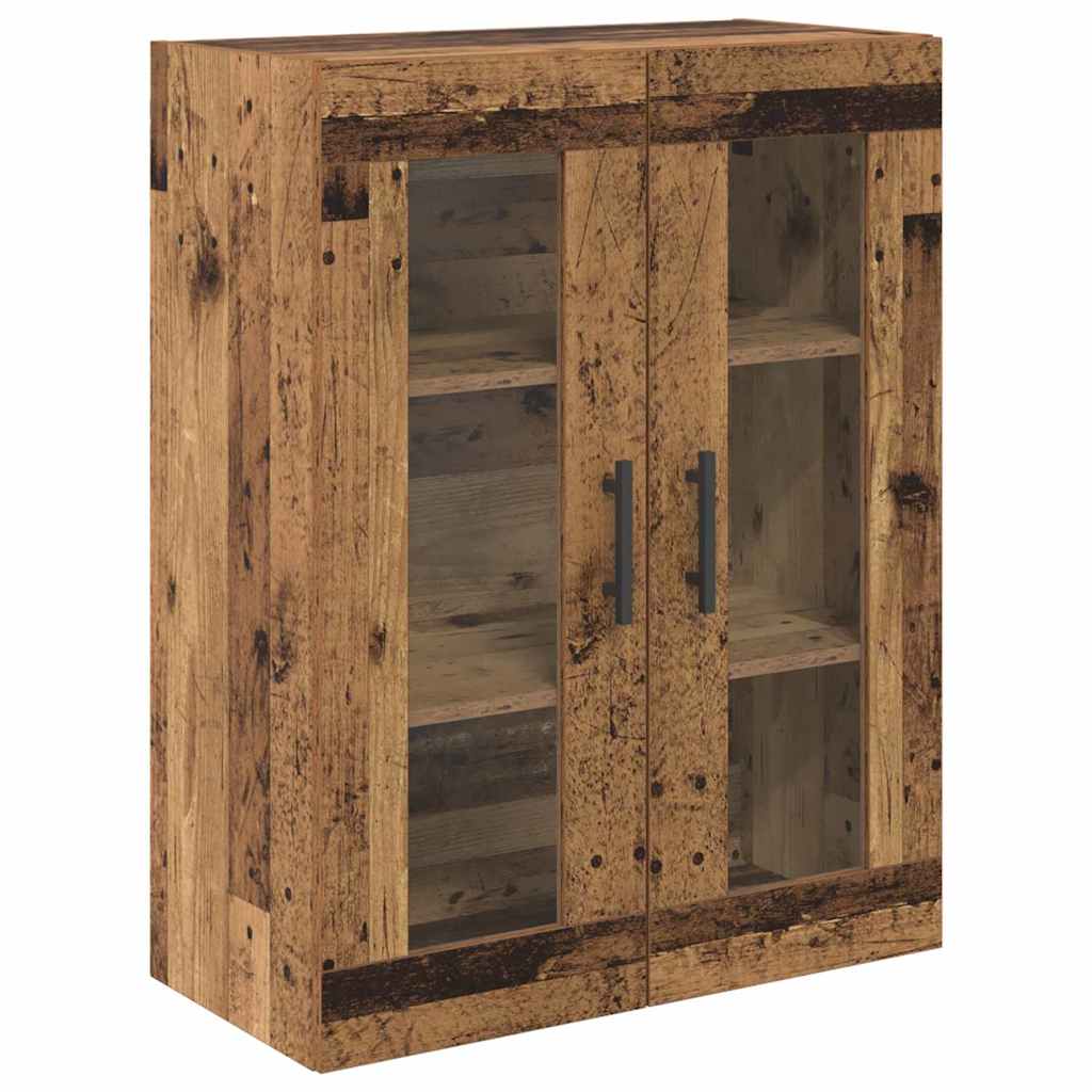 Highboard med skuffe 2 pcs Gammelt træ Konstrueret træ