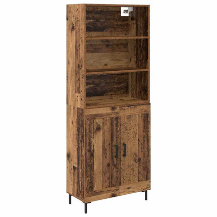 Highboard Gammelt træ 69,5 x 34 x 180 cm Konstrueret træ