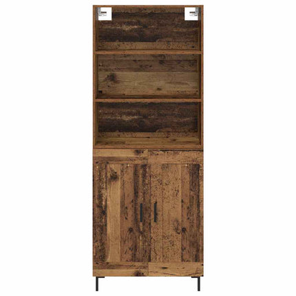 Highboard Gammelt træ 69,5 x 34 x 180 cm Konstrueret træ