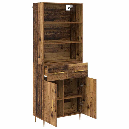 Highboard Gammelt træ 69,5 x 34 x 180 cm Konstrueret træ