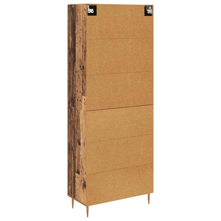 Highboard Gammelt træ 69,5 x 34 x 180 cm Konstrueret træ
