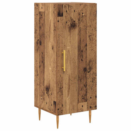 Highboard 2 stk. Gammelt træ 34,5 x 34 x 180 cm Konstrueret træ