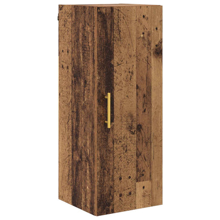 Highboard 2 stk. Gammelt træ 34,5 x 34 x 180 cm Konstrueret træ