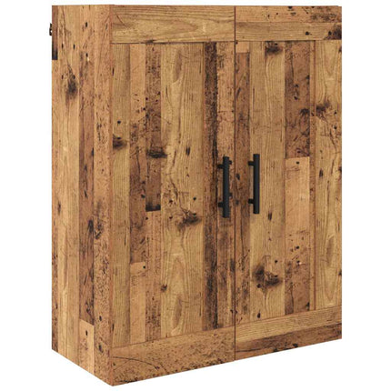 Highboard 2 stk. Gammelt træ 69,5 x 34 x 180 cm
