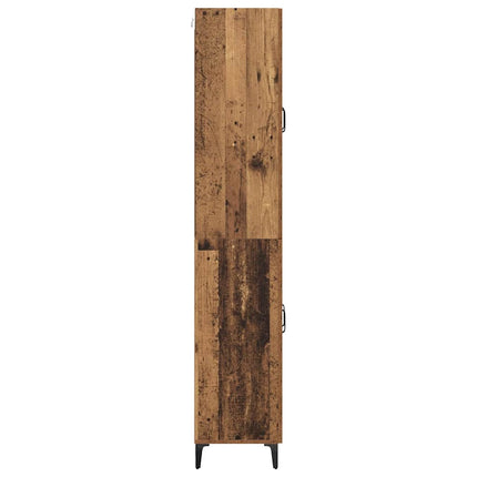 Highboard Gammelt træ 69,5 x 34 x 180 cm Konstrueret træ