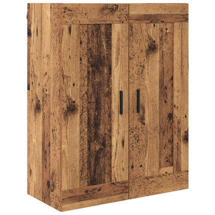 Highboard med skuffe 2 pcs Gammelt træ Konstrueret træ