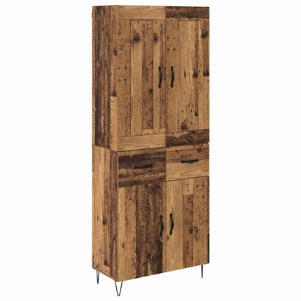 Highboard Gammelt træ 69,5 x 34 x 180 cm Konstrueret træ