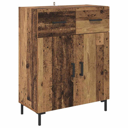 Highboard 2 stk. Gammelt træ 69,5 x 34 x 180 cm Konstrueret træ