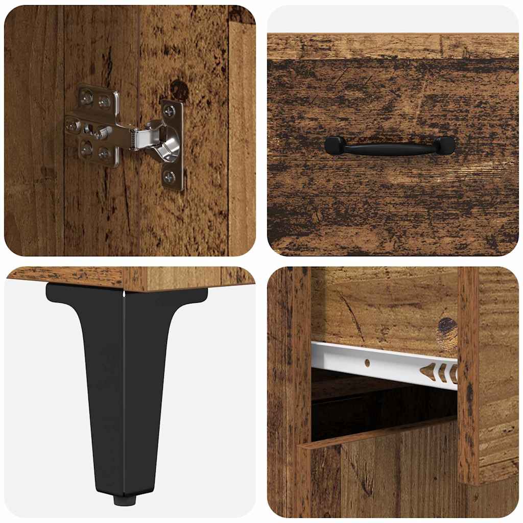 Highboard Gammelt træ 69,5 x 34 x 180 cm Konstrueret træ