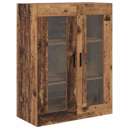 Highboard 2 stk. Gammelt træ 69,5 x 34 x 180 cm Konstrueret træ