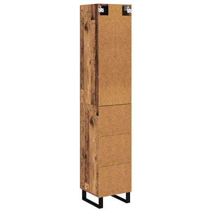 Highboard Gammelt træ 34,5 x 34 x 180 cm Konstrueret træ
