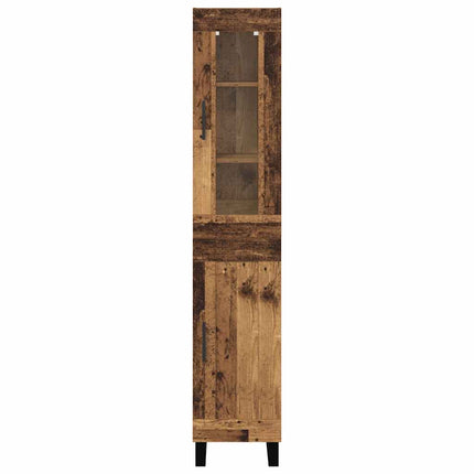 Highboard Gammelt træ 34,5 x 34 x 180 cm Konstrueret træ