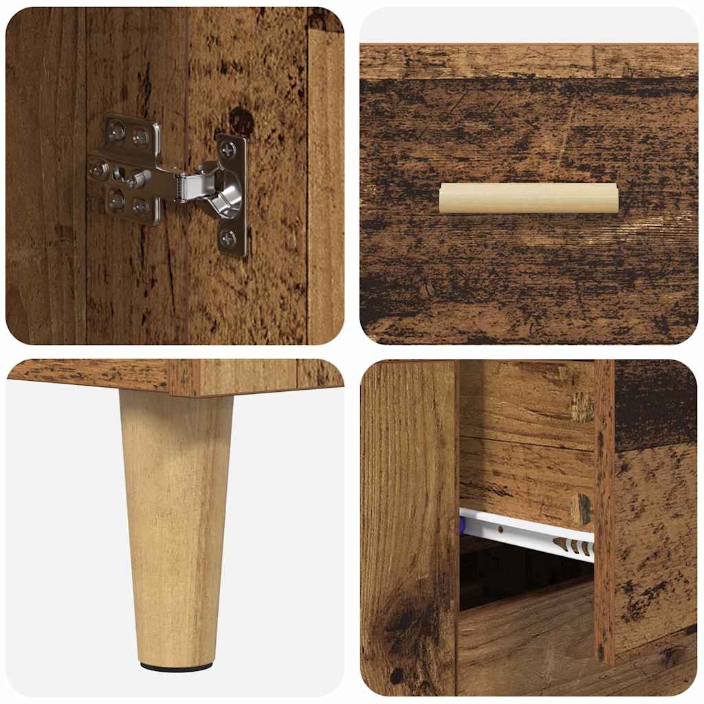 Highboard Gammelt træ 69,5 x 34 x 180 cm Konstrueret træ