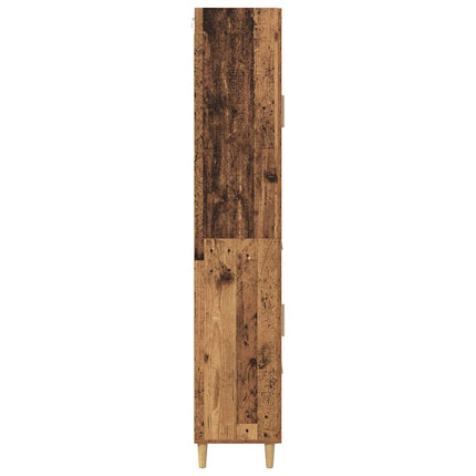Highboard Gammelt træ 34,5 x 34 x 180 cm Konstrueret træ