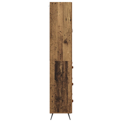 Highboard Gammelt træ 69,5 x 34 x 180 cm Konstrueret træ