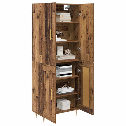 Highboard Gammelt træ 69,5 x 34 x 180 cm Konstrueret træ