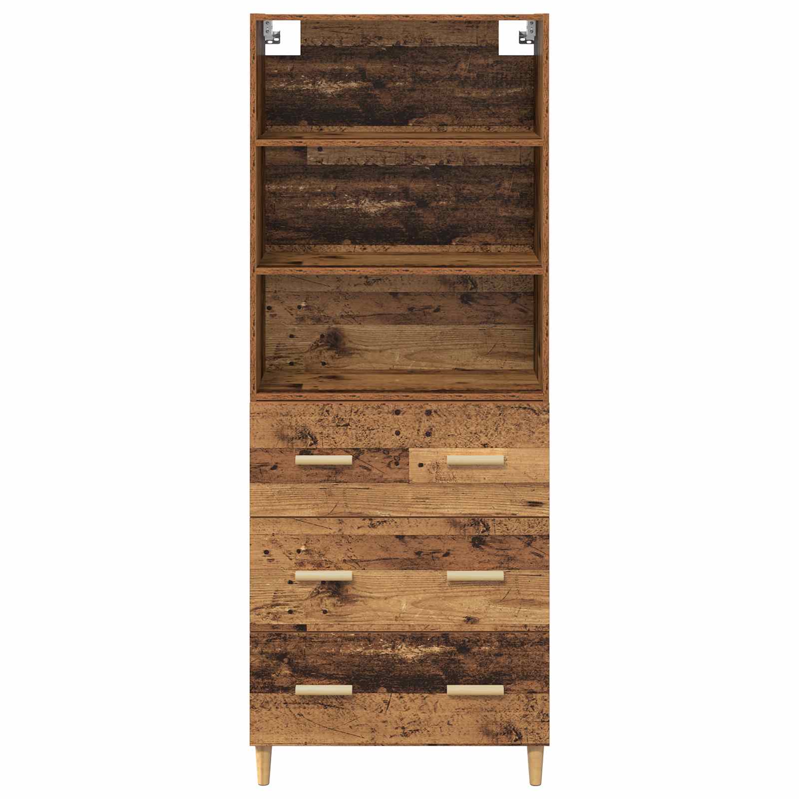 Highboard Gammelt træ 69,5 x 32,5 x 180 cm Konstrueret træ