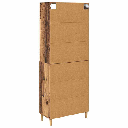 Highboard Gammelt træ 69,5 x 32,5 x 180 cm Konstrueret træ