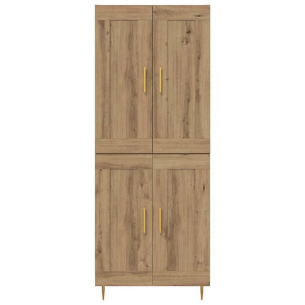 Highboard Artisan Egetræ 69,5 x 34 x 180 cm Konstrueret træ